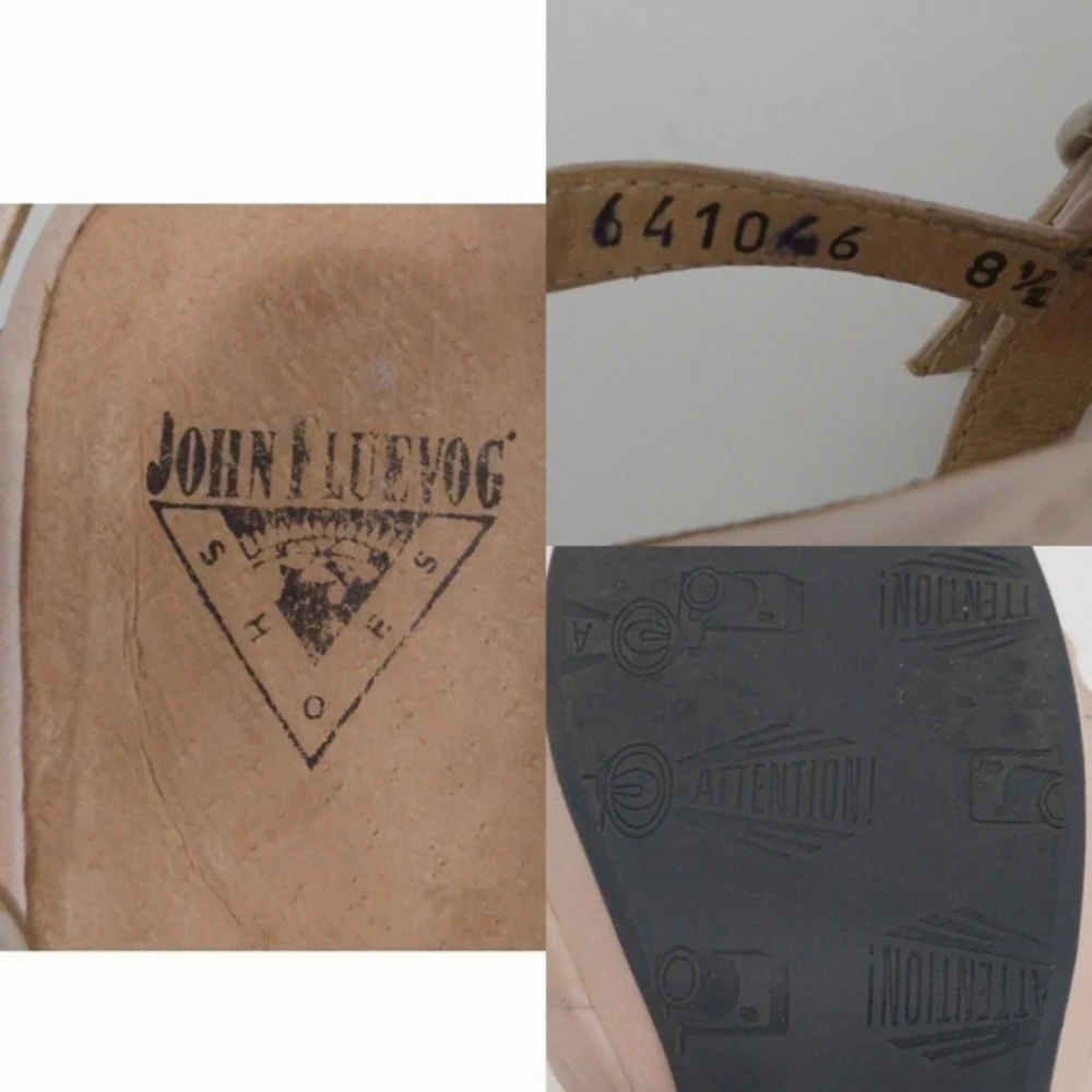 John‎ Fluevog Memories Pink Hi Treasury Slingback Strappy Platform Heels